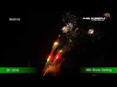 Maxsem Fireworks SF-2019 Gatling ( 380 shots) #fyp #fireworks #Tonglefireworks