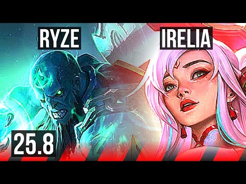 RYZE vs IRELIA (TOP) | 6/1/4 | KR Master | 25.8