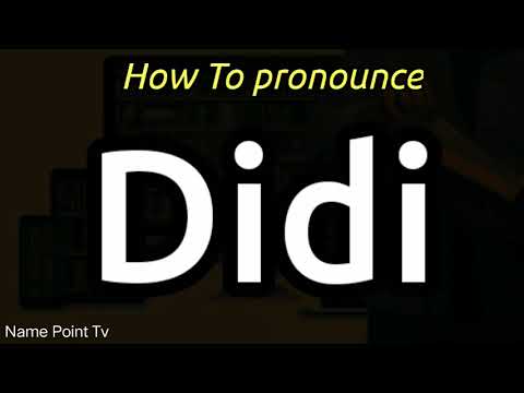 How To Pronounce Didi | Didi Pronounce | Didi Pronunciation | How To Say Didi