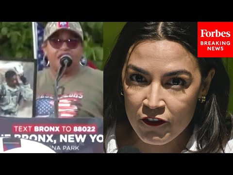 JUST IN: Trump Supporter Madeleine Brame Slams AOC At His Rally In The Bronx