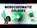 Monochromatic Colours Tints Tones Shades Colour Harmony Colour Schemes Colour Theory