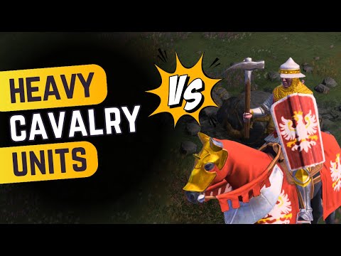 Aoe4 Szlachta Cavalry Vs HEAVY Melee Cavalry