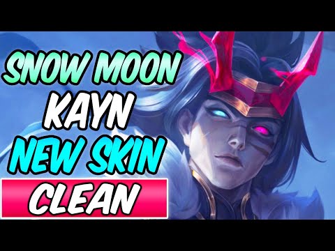 S+ SNOW MOON KAYN - NEW AMAZING SKIN CLEAN JUNGLE GAMEPLAY | Best Build & Runes | League of Legends