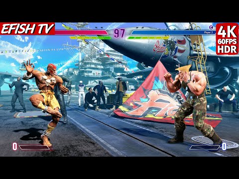 Dhalsim vs Guile (Hardest AI) - Street Fighter 6
