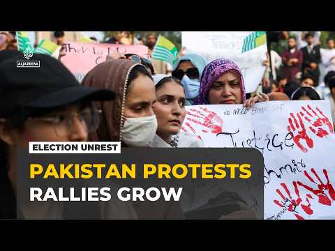 Thousands rally over election violence in Pakistan-administered Kashmir