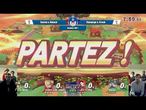 Noluck Saga - 2v2 - Noluck & Karma (Double MegaMan) VS Rampage (ZSS) & Crash (DDK)