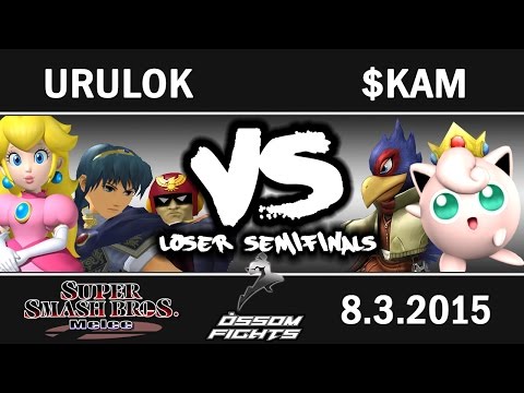 Òssom Fights Nacional - Loser Semifinals - Urulok (Marth, Peach, C.F) vs $Kam (Jiggs, Falco)