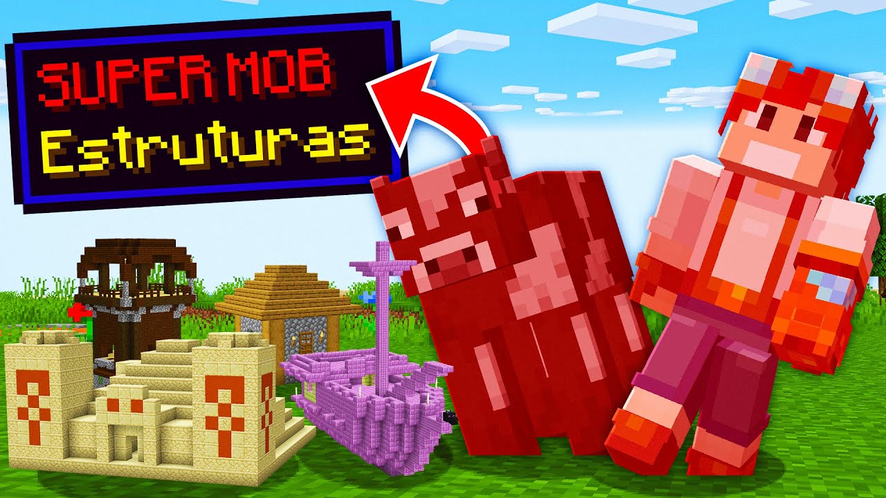MOBS dropam ESTRUTURAS no minecraft