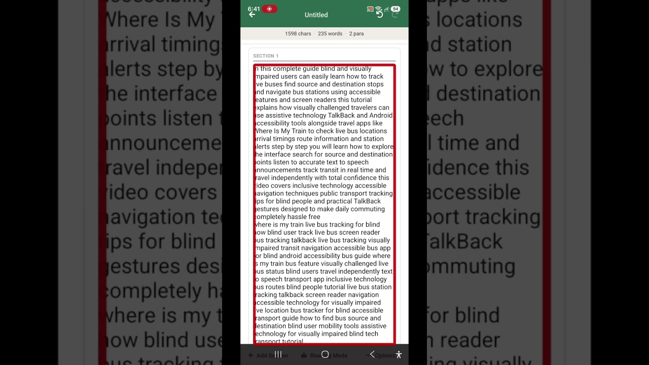 Very powerful Android app tracking buses for blind check live bus tracking and stoppage 
