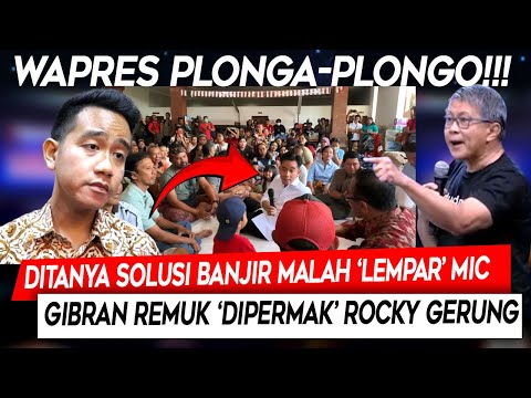 Plonga Plongo❗Asked about a solution to the flood, he threw a MIC instead, Gibran was crushed and...