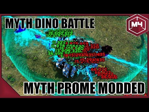 ARK Myth Prome Modded - MYTH DINOBATTLE! M4TSCHII GEGEN W4ROK! Purple Light! (Folge 27)
