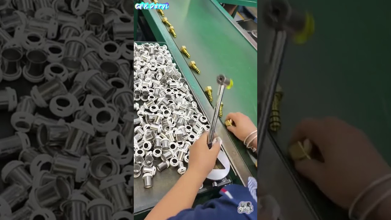 Oddly Satisfying! High-Speed Faucet Assembly Line  Modern Manufacturing Process