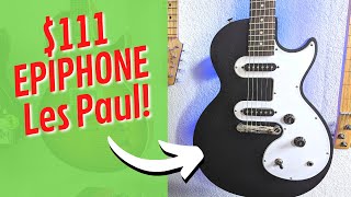 Video thumbnail for 🤷‍♂️ The $111 Epiphone Les Paul Melody Maker E1 is very odd [electric guitar review and demo] by NO SHRED ZONE
