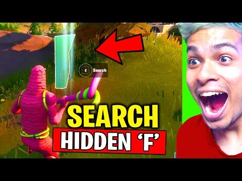 Search the Hidden 'F' in the New World Loading Screen Location Guide - Fortnite Chapter 2 Season 1