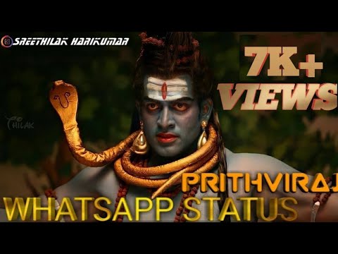 Prithviraj whatsapp status | kaaviya Thalaivan | villain #prithviraj