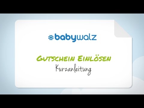 Baby Walz Gutschein einlösen - Schritt für Schritt-Anleitung