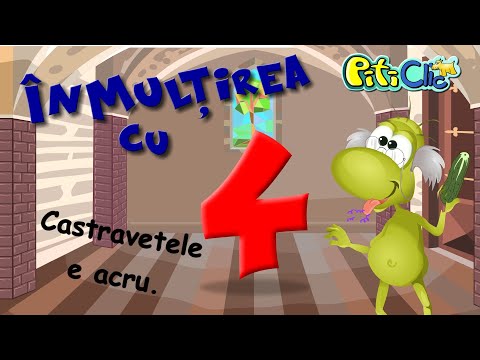 Tabla inmultirii - in versuri HAZLII (cu 4)