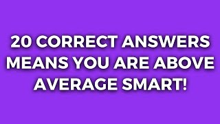 Only People Over 60 Years Old With A High IQ Can Pass This Quiz