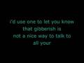 Gibberish Lyrics - relient K