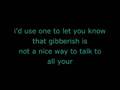 Gibberish Lyrics - relient K 