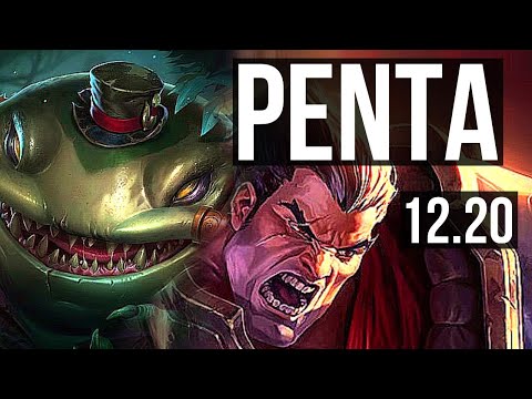 TAHM KENCH vs DARIUS (TOP) | Penta, 1300+ games, 800K mastery | EUW Master | 12.20