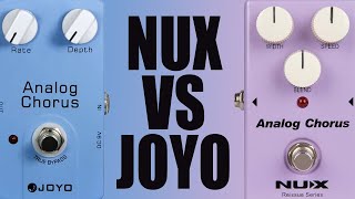 Video thumbnail for Joyo Analog Chorus VS NUX Analog Chorus (Reissue) by Ryan Lutton