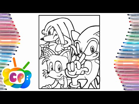 Sonic coloring pages/Sonic, Knuckles and  Tails coloring/Elektronomia - Collide [NCS Release]