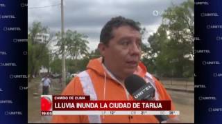 Intensa lluvia en Tarija inunda varias calles y ocasiona grandes daños en la ciudad