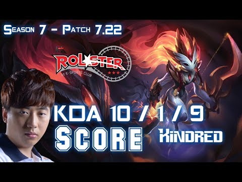 KT Score KINDRED vs RENGAR Jungle - Patch 7.22 KR Ranked