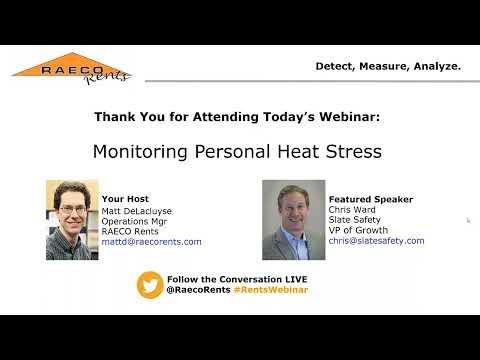 Webinar: Monitoring Personal Heat Stress - Utilizing the latest wearable technology