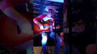 Dustin Lynch singing  She Wants a Cowboy in Fayetteville NC