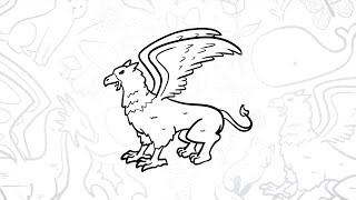 🦅 How to Draw a Simple Griffin | Step-by-Step Lesson 🐾