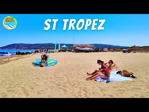 Beach Walk Saint Tropez 4K 💛 Full Walking Tour July 2023🧡