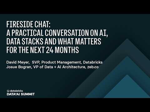 Watch: Fireside Chat: A Practical Conversation on AI, Data Stacks and What Matters for the Next 24 Months
