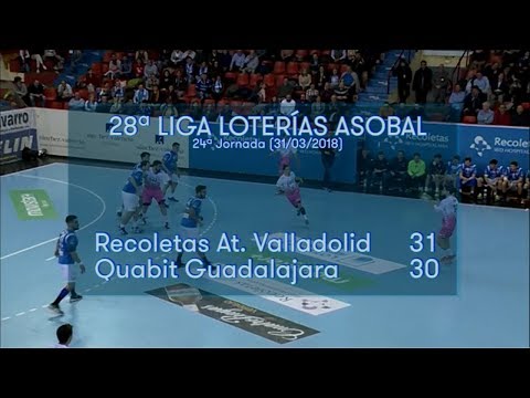 LIGA LOTERIAS ASOBAL J24 Recoletas At. Valladolid - Quabit Guadalajara 31 - 30