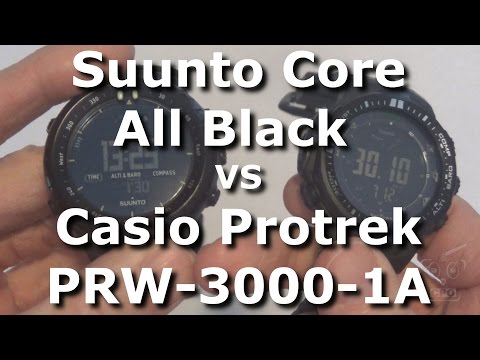Suunto Core All Black vs Casio Protrek PRW-3000-1A - Side by Side