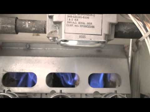 Why does the gas furnace rollout flame