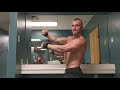 Quick post chest workout flexing routine men's physique bodybuilding