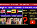 Annual Salaries Of The Presidents From Different Countries Highest Paid Leaders In The World 2023
