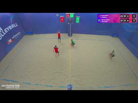 14:35 M. Bedukha / V. Kelbas - I. Romanenko / I. Skrynnik 16.10.2022 | Winners Beach Volleyball