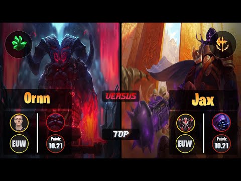 MagiFelix ORNN (Top) [Grasp of the Undying] VS JAX - Grandmaster EUW Patch 10.21