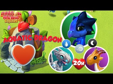 How to breed Aquatic Dragon! , Dragon of the week! , Dragon Mania Legends Gameplay  Part 1462 HD