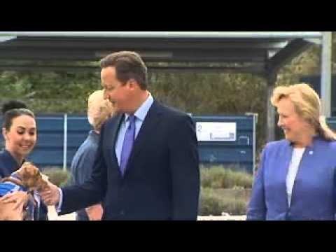 David Cameron and pooch smooch at Battersea Dogs Home!