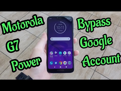 Motorola G7 Power Bypass Google Account lock Work 100% Android 9.0.0