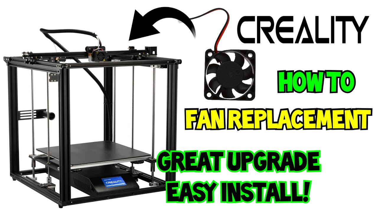 How to replace cooling fan on Ender 5 plus | fan replacement for 3D printer | 3D printer upgrades
