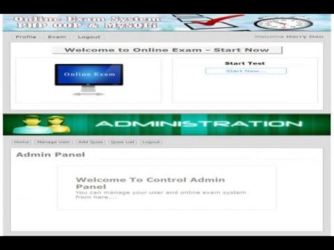 Online Examination System in PHP - Demo
