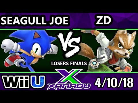 S@X 245 Smash 4 - Seagull Joe (Diddy Kong) Vs. ZD (Fox)  - Wii U Losers Finals
