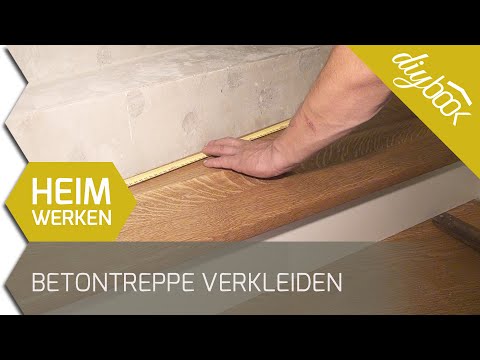 Betontreppe verkleiden - Treppenverkleidung mit Holz