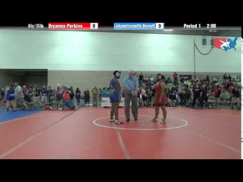 FILA Cadet 84 kg / 185 lbs. - Bryanna Perkins vs. Lishawntwanette Bennett