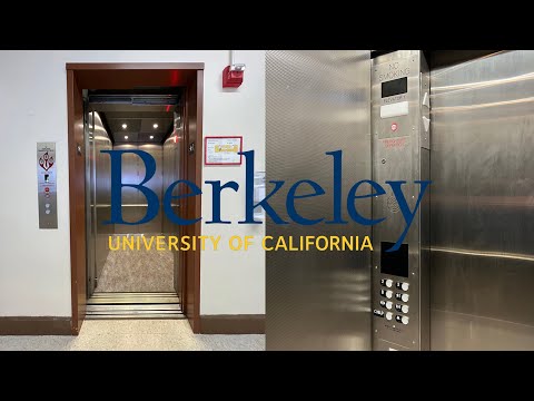 DESTROYED Vintage Montgomery Traction Elevator - Gilman Hall, UCB - Berkeley, CA